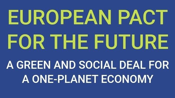 Cover für den Europäischen Pakt für die Zukunft (#EUpact4future), initiiert vom Europäischen Umweltbüro (EEB), Europas größtem Umweltdachverband