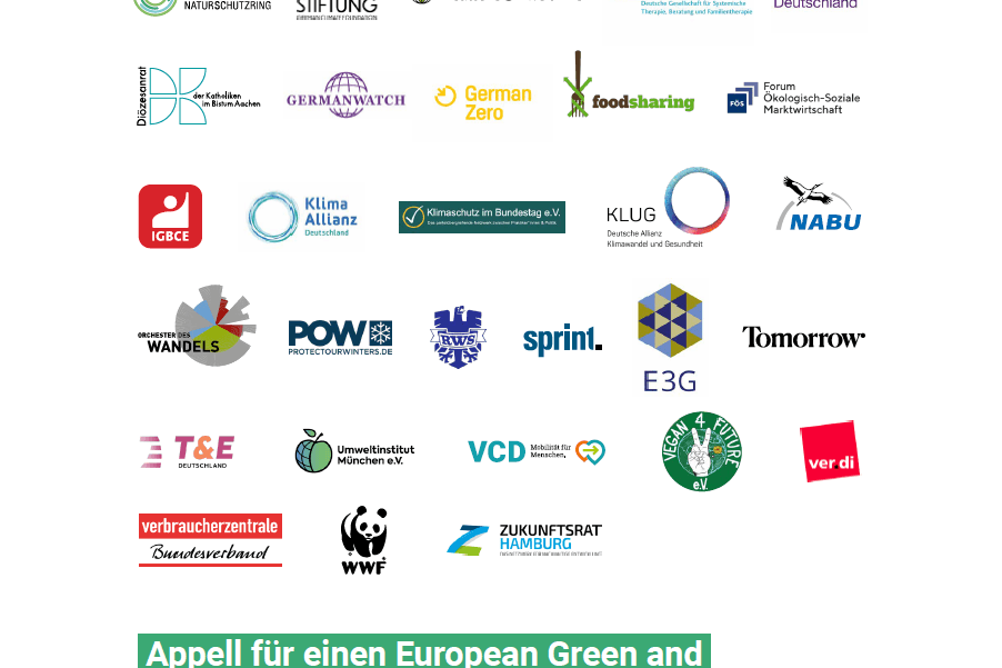 Der Appell für einen European Green and Social Deal als PDF-Datei