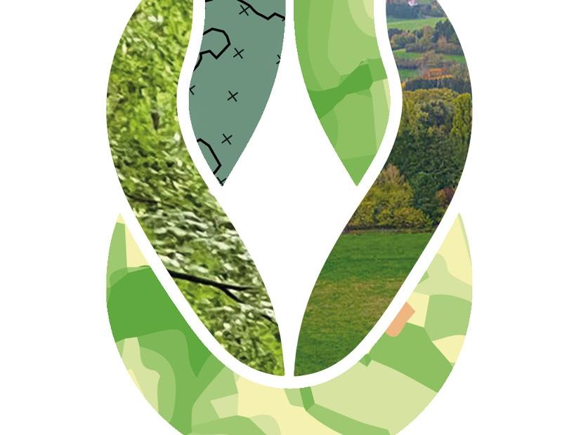 Logo Deutscher Naturschutztag 2024 - ein doppelter Knoten mit ökologisch bebilderten Stricken